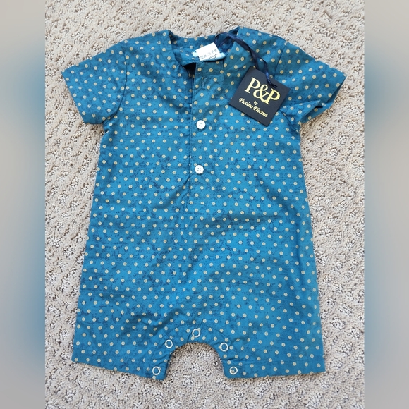 P & P by Piccino Piccina Other - P & P by Piccino Piccina blue romper